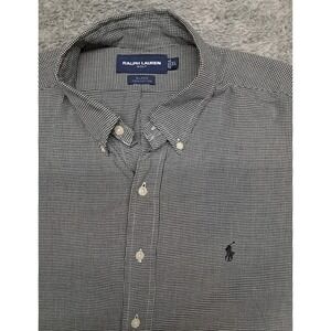 Ralph Lauren Button-Down Up Shirt Blake Mens XL Long Sleeve Golf Plaid Cotton